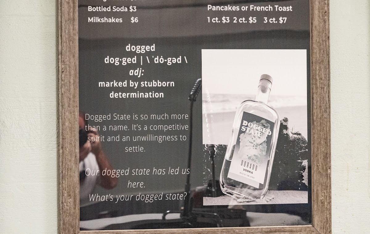 Menu Dogged State Distilling Co. Diner-9